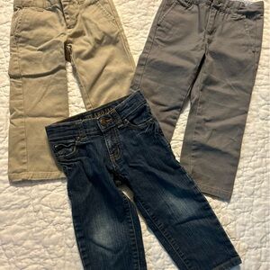 Janie and jack toddler boy pants and jeans.